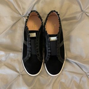 Kate Spade Black Suede Sneakers